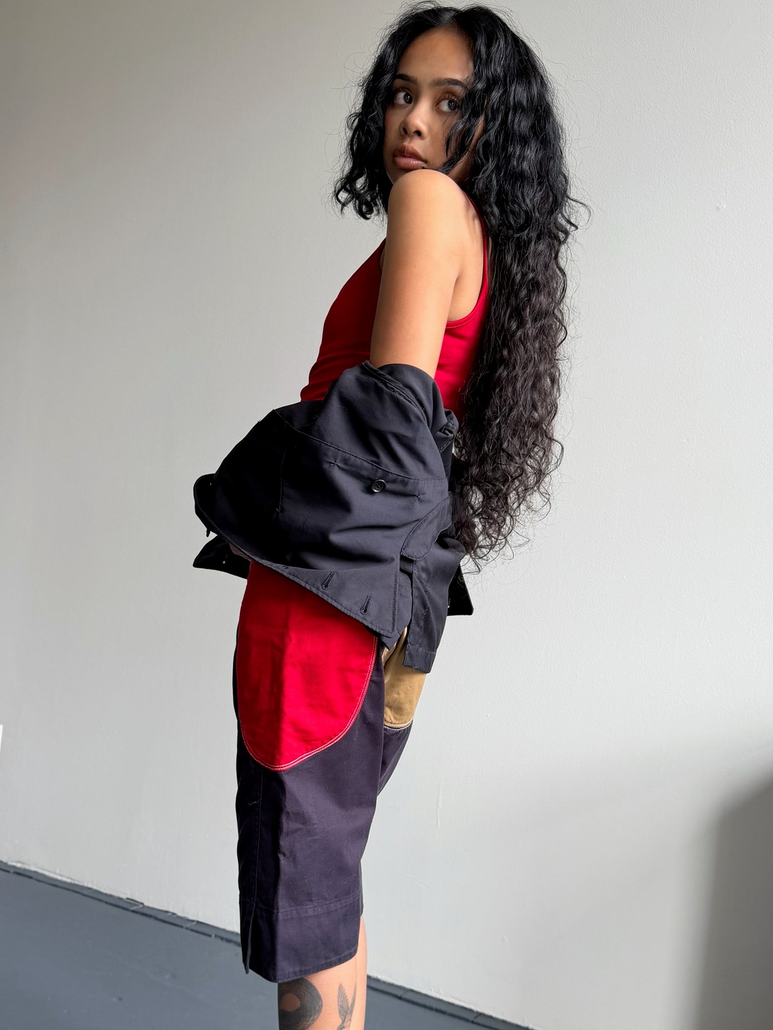 Kapital Drawstring Contrasted Short