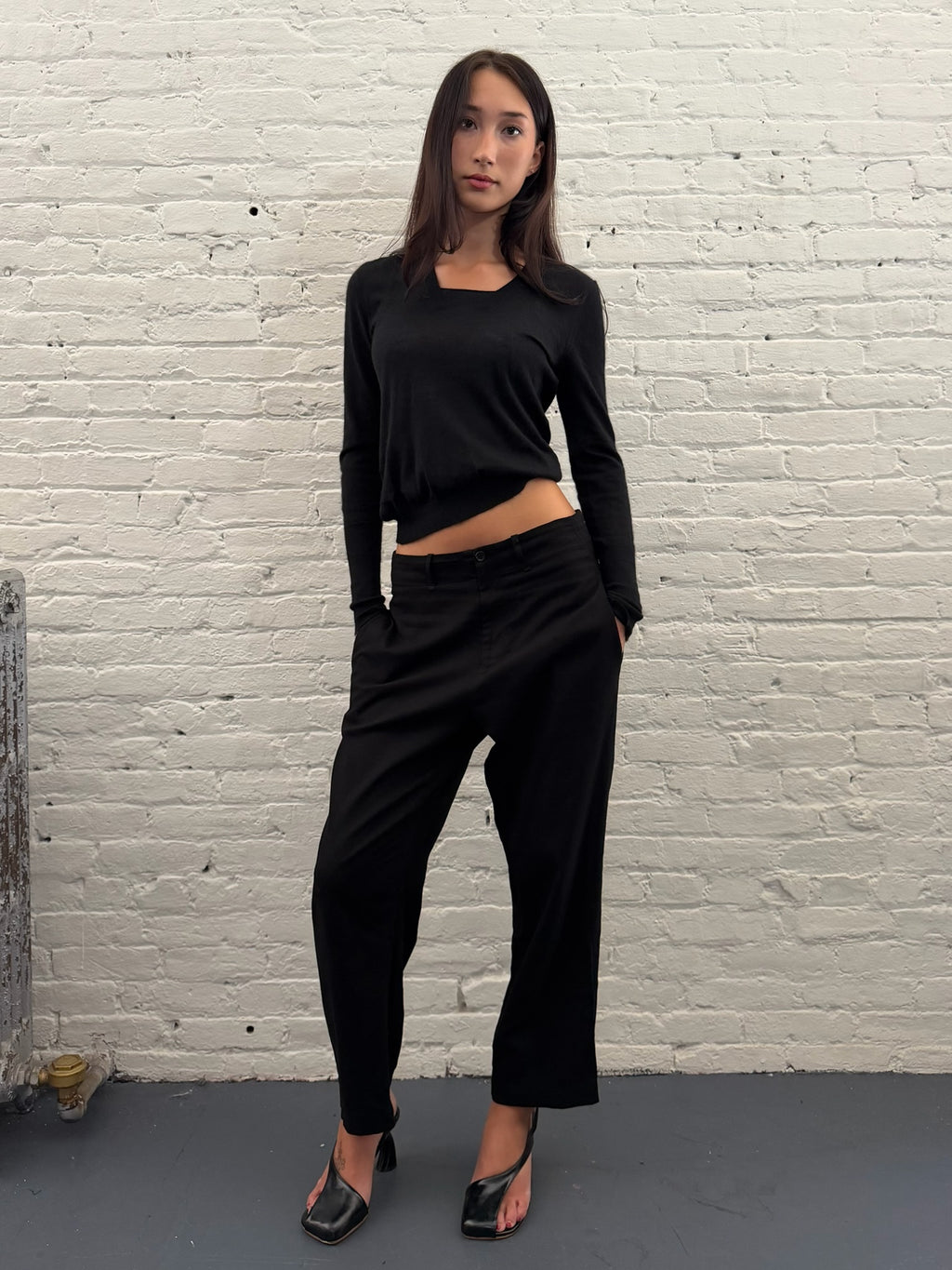 Y-3 Black Straight Leg Pants