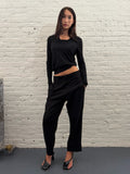 Y-3 Black Straight Leg Pants