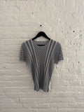 Pleats Please Issey Miyake Zigzag Short-sleeved Top