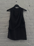 Vintage Double Layered Silk Blend Sleeveless Top