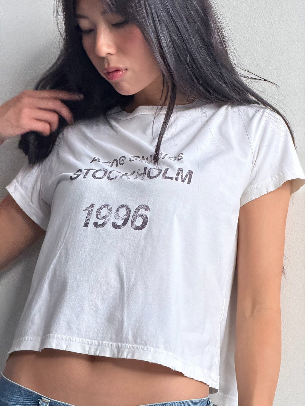 Acne Studios 1996 Logo Cropped T-Shirt