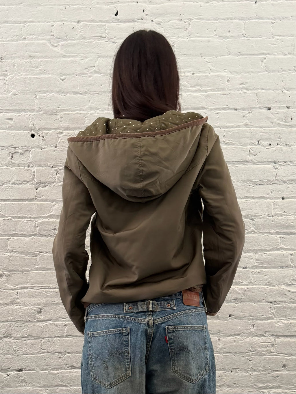Intimate Reversible Polkadot Hooded Jacket