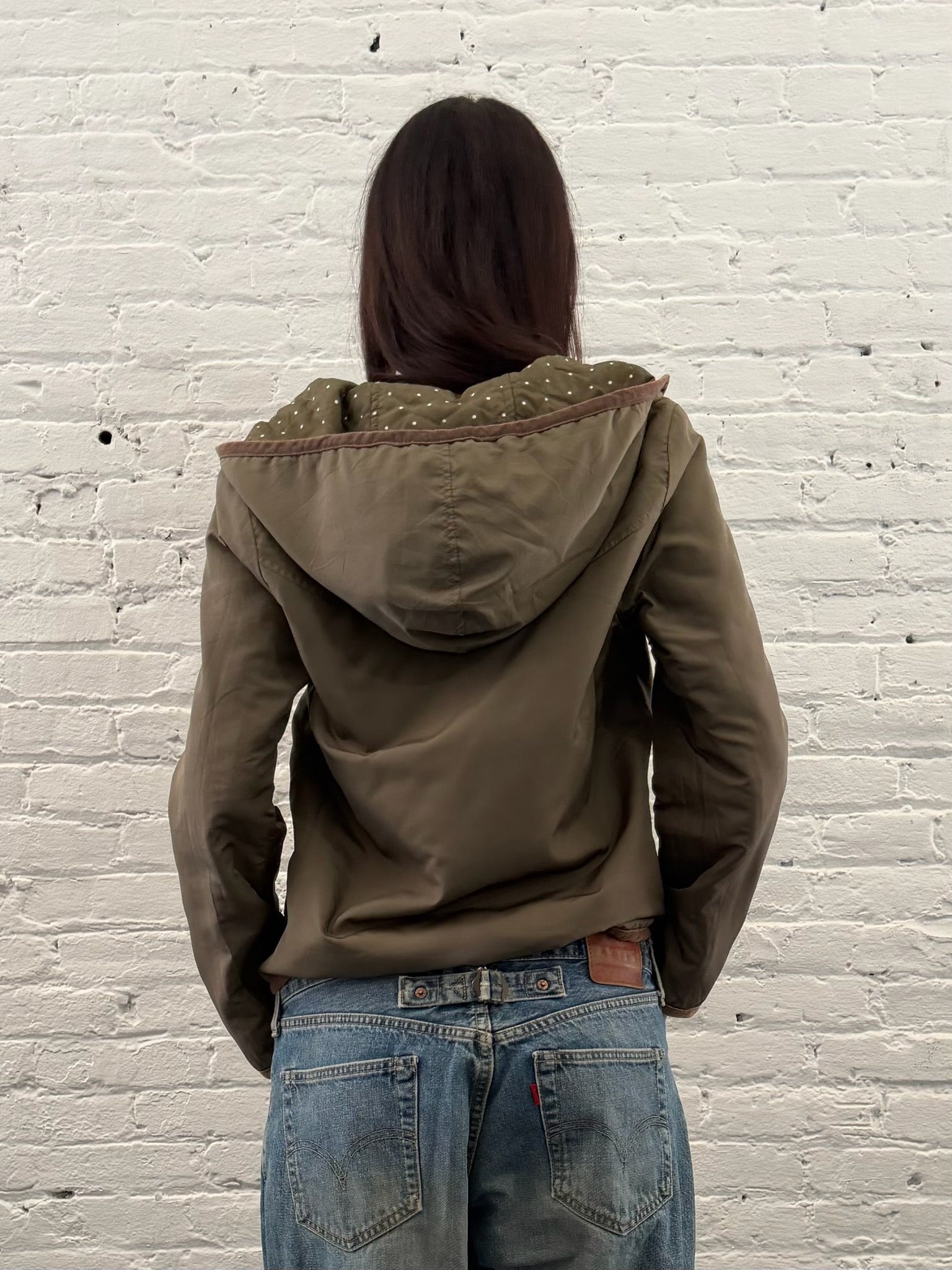 Intimate Reversible Polkadot Hooded Jacket