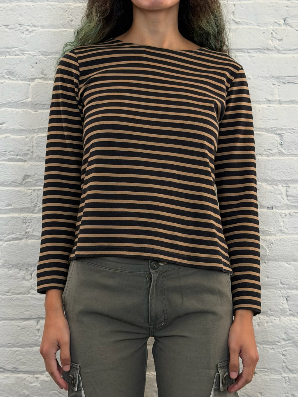 Margaret Howell Cotton Black Striped Top