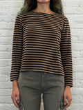 Margaret Howell Cotton Black Striped Top