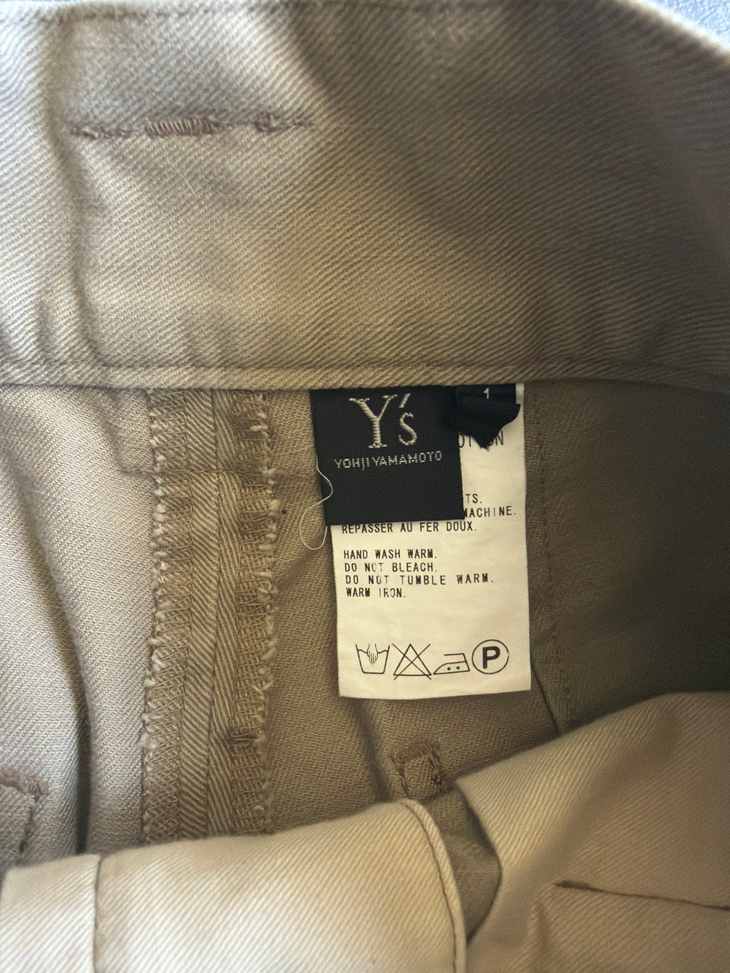 2018 Yohji Yamamoto Y’s Culottes