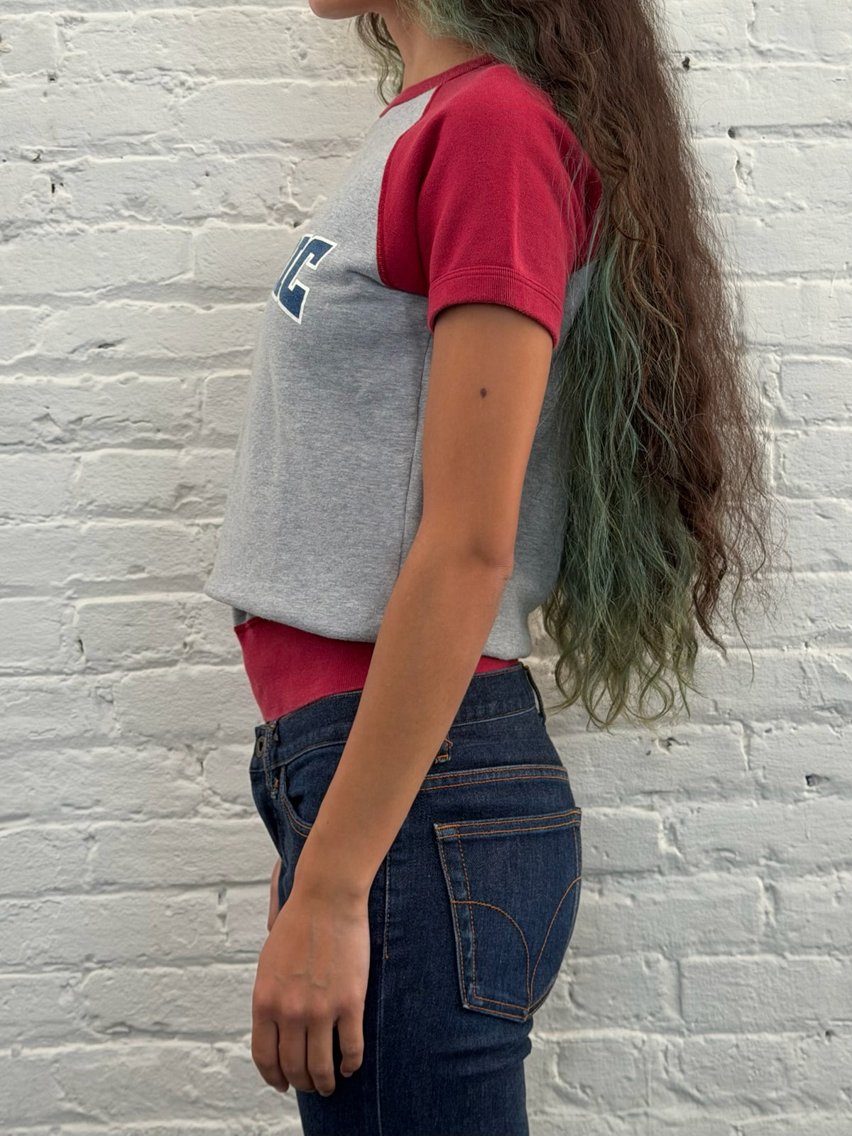 Hysteric Glamour Two-Tone Raglan Sweatshirt