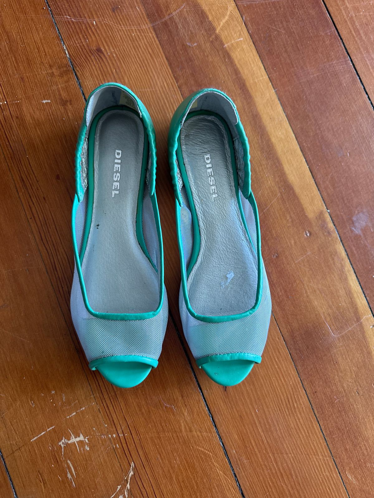 Diesel Open Toes Mesh Flats