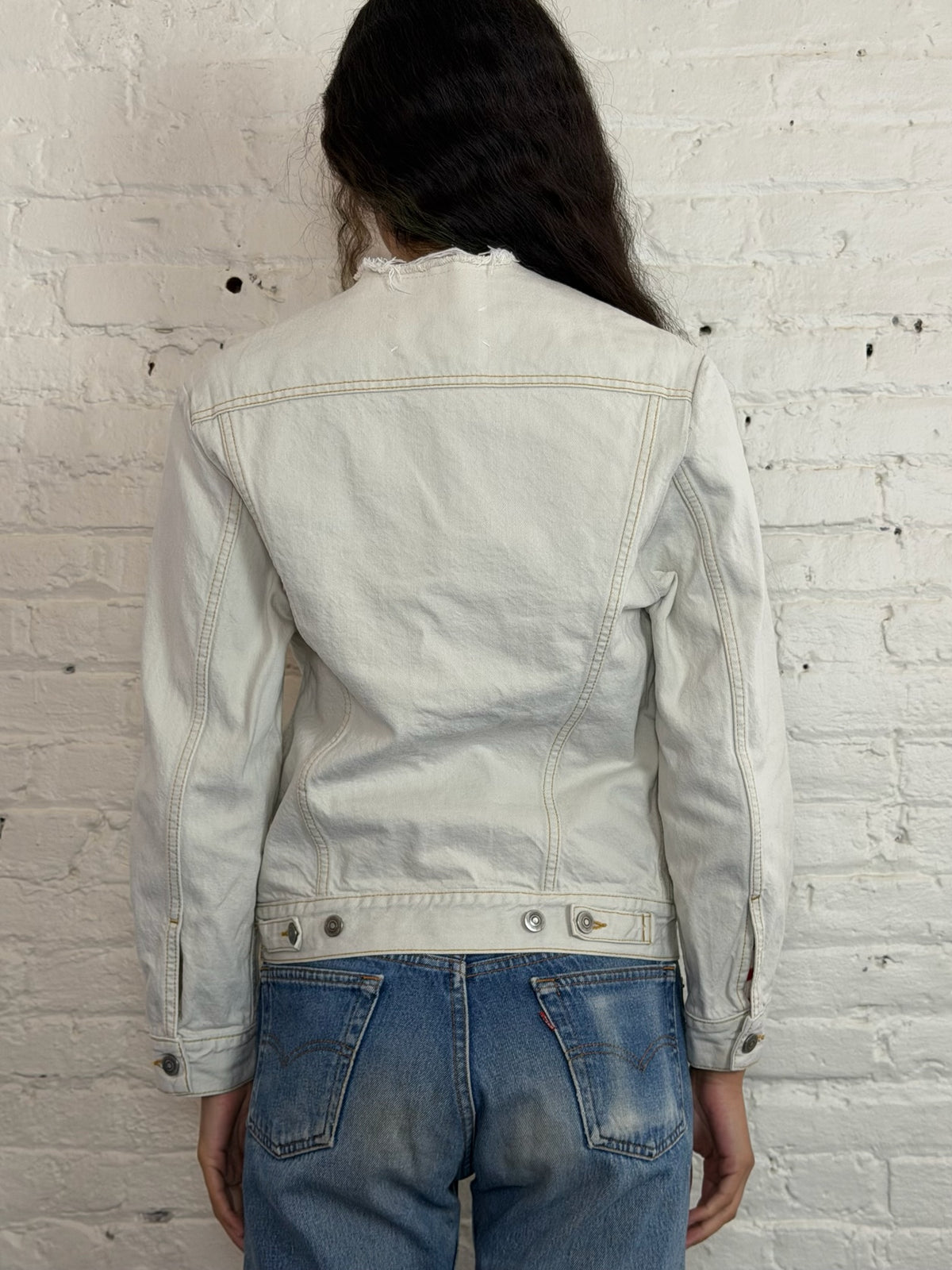 SS23 Maison Margiela Collarless Denim Jacket