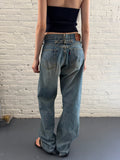 Vintage Levi’s Big L 701 CinchBack Light Blue Jeans