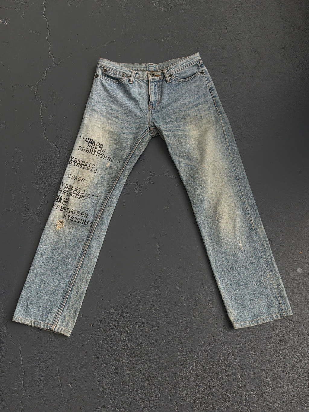 Hysteric Glamour Chaos Type Jeans