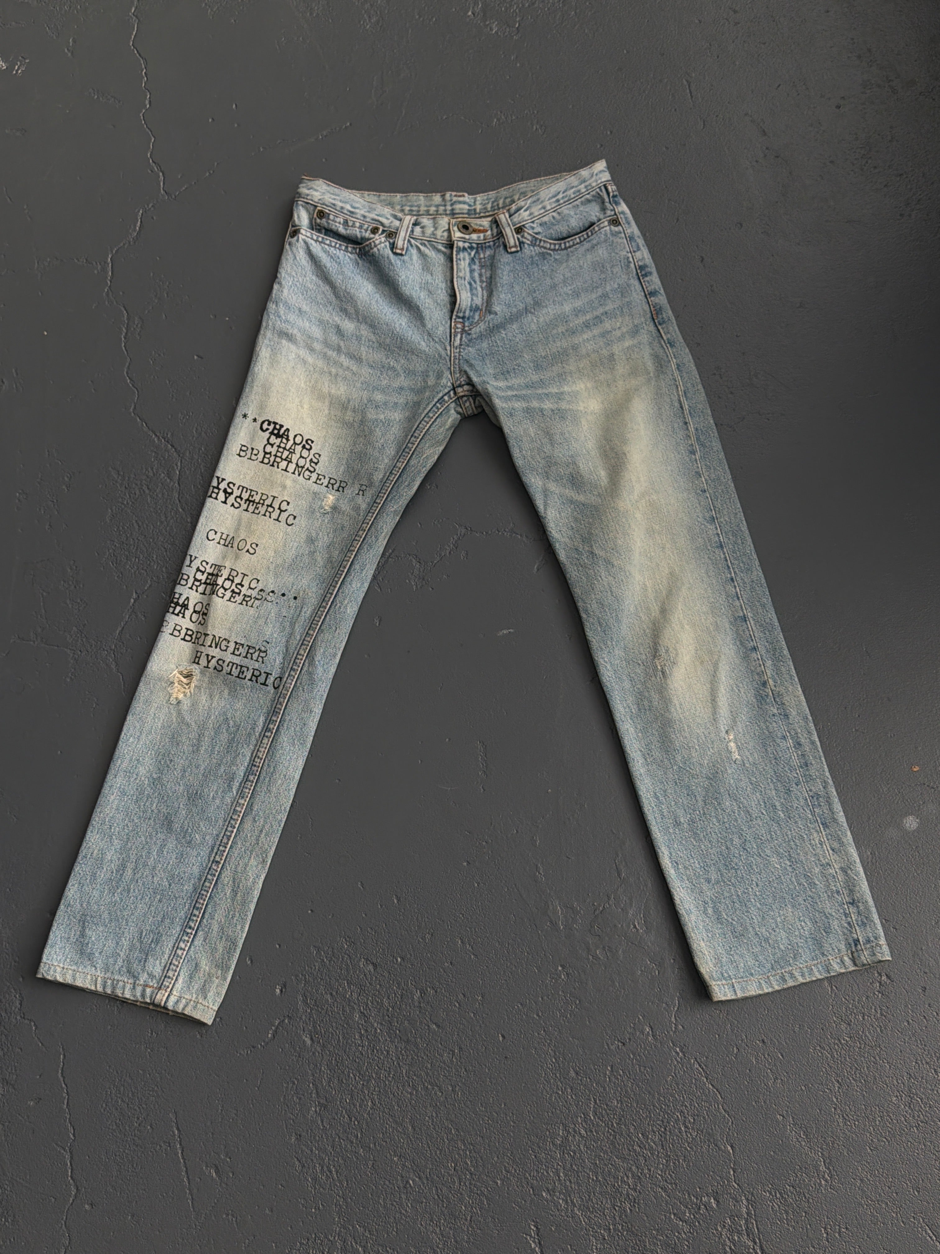 Hysteric Glamour Chaos Type Jeans