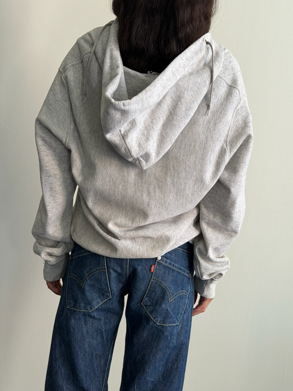 Army Light Gray Zip Up Hoodie