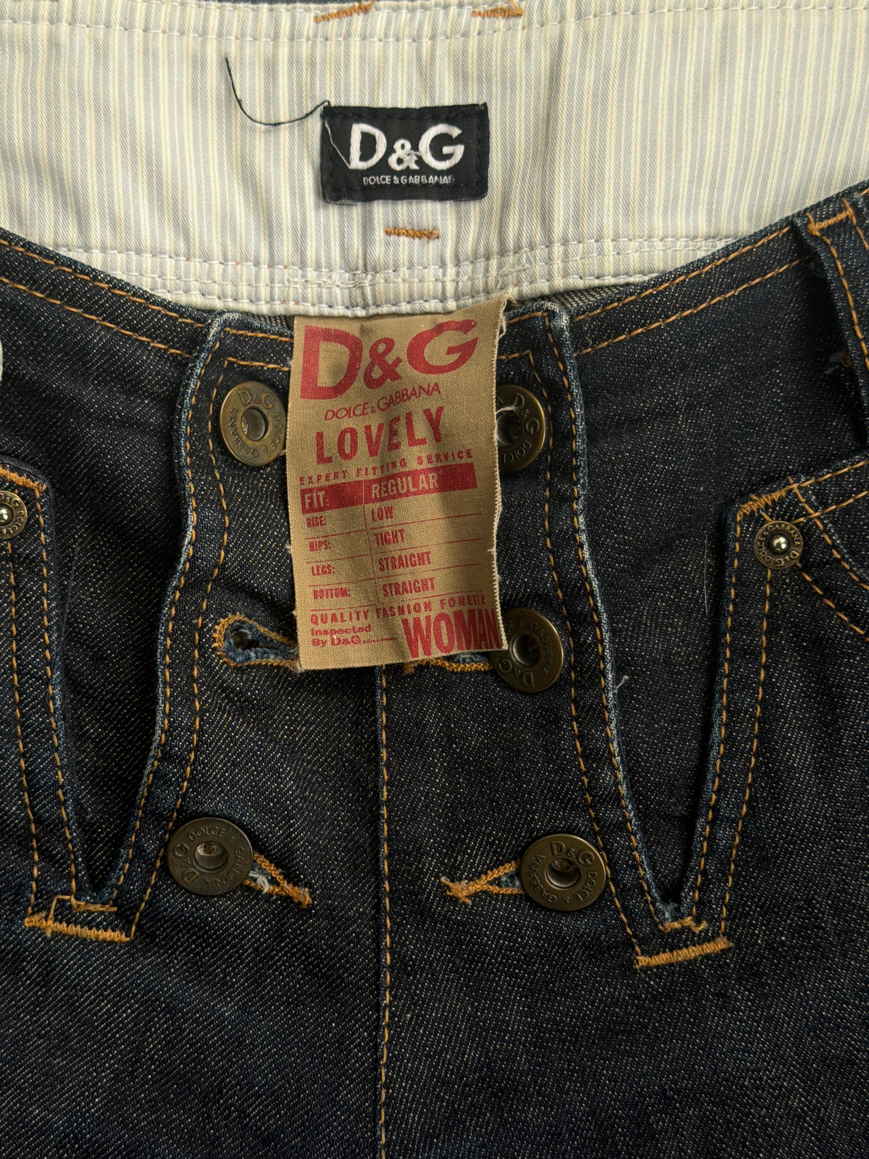 Vintage Dolce & Gabbana Love Affair Sailor Jeans