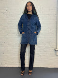 Vintage Kung Fu Tang denim Hooded Jacket