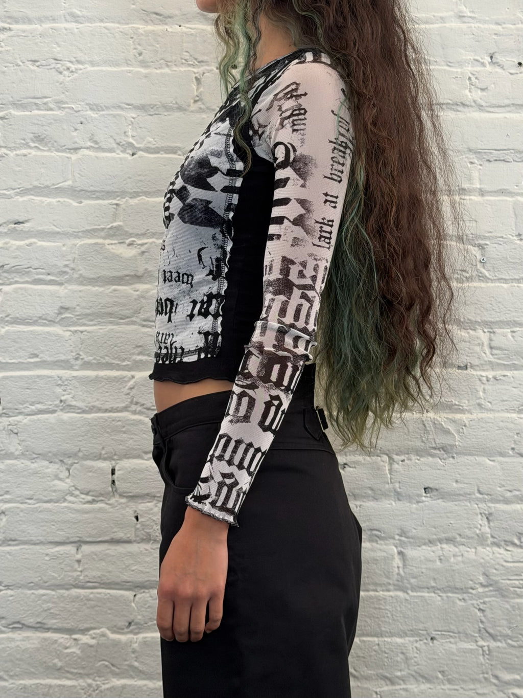 Unbranded News Print Top