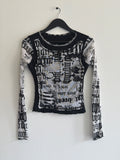 Unbranded News Print Top