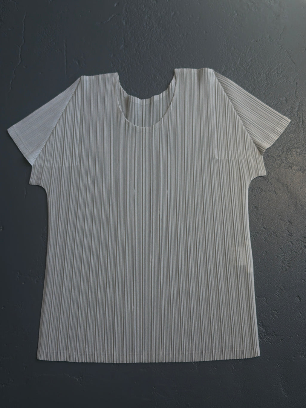 Issey Miyake Pleats Please Light Grey S/S Top