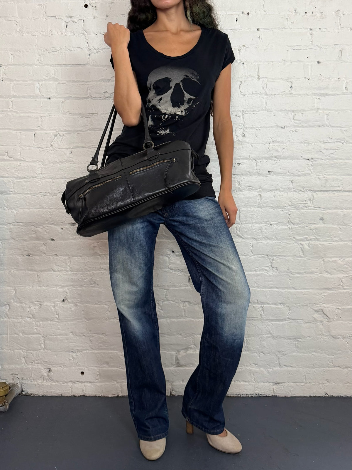 Limi Feu Crinkle Leather Shoulder Bag