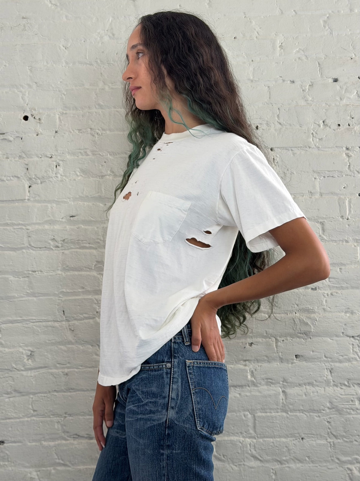 Vintage Towncrafts Distressed Pocket T-Shirt