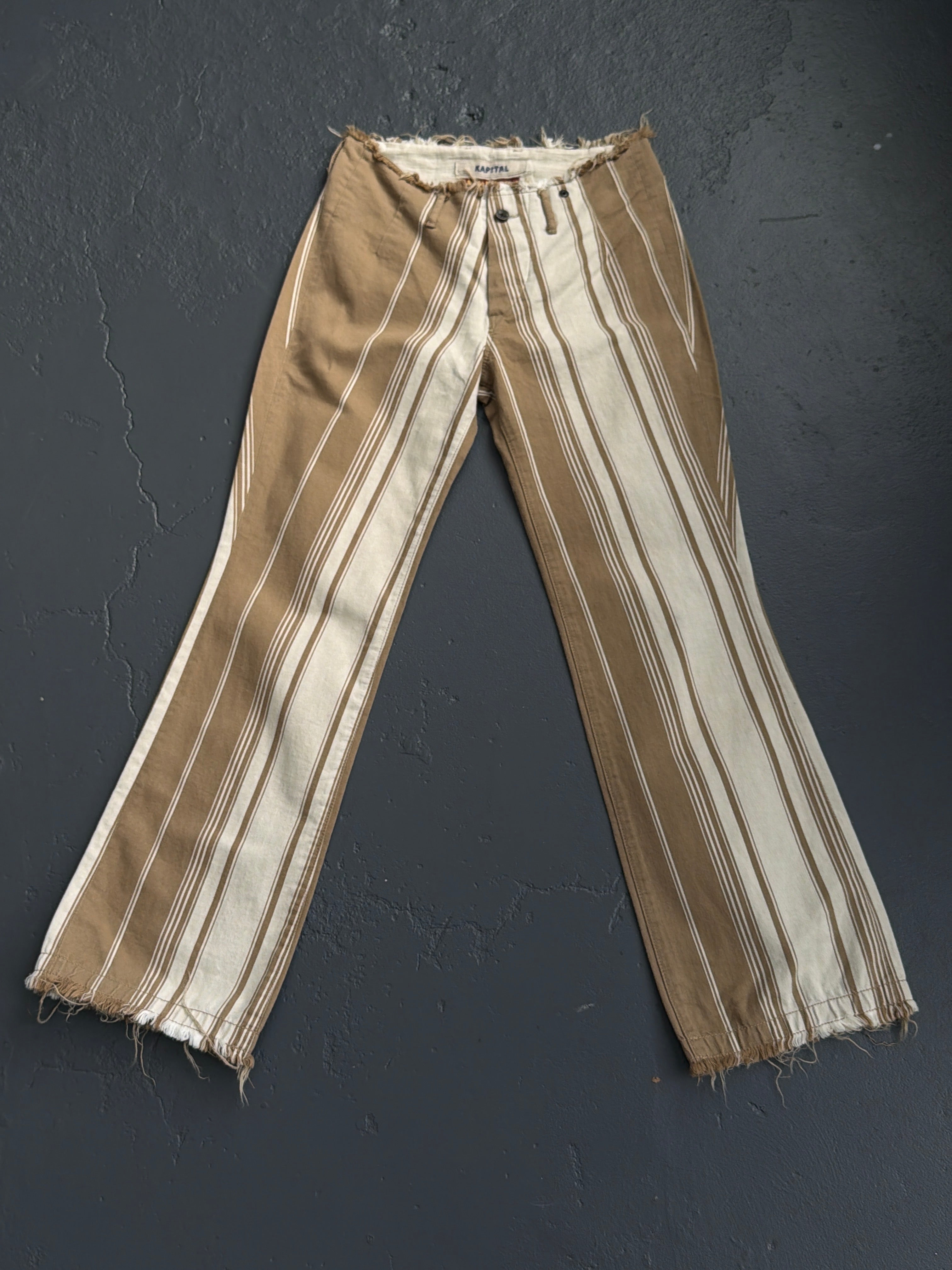 Kapital Cotton Striped Low Rise pant