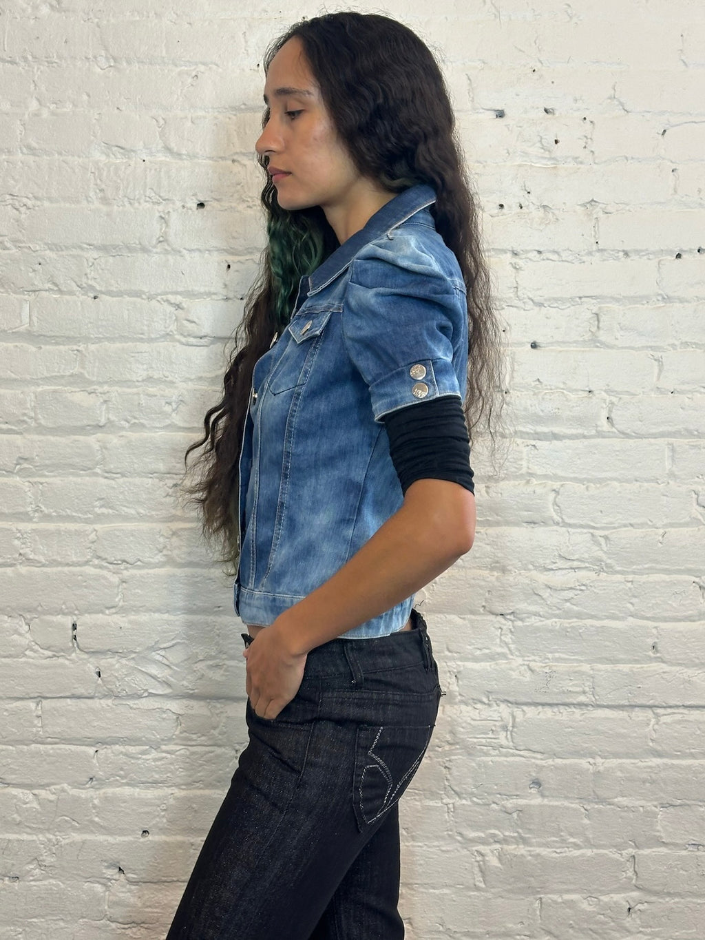 Miss Sixty Puff Shoulder Denim Jacket