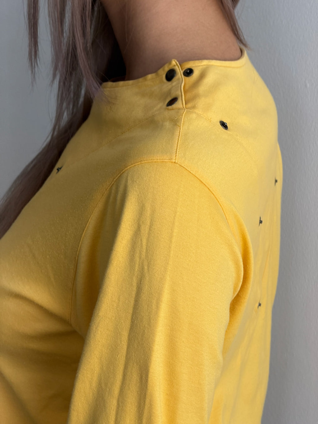 Vintage Christian Dior Sport Yellow  L/S Top