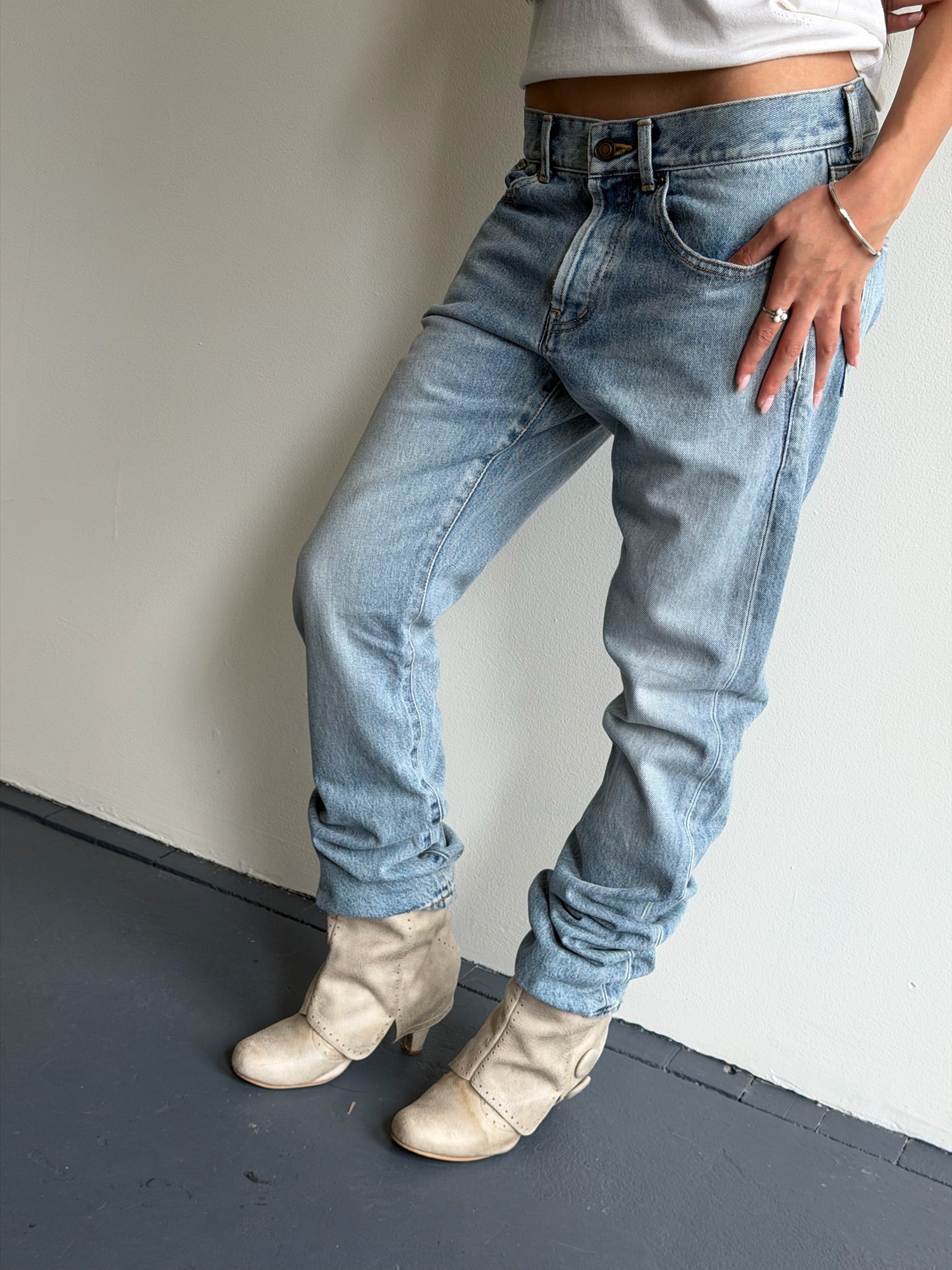 YSL Hawaii Blue Slim Fit Jeans