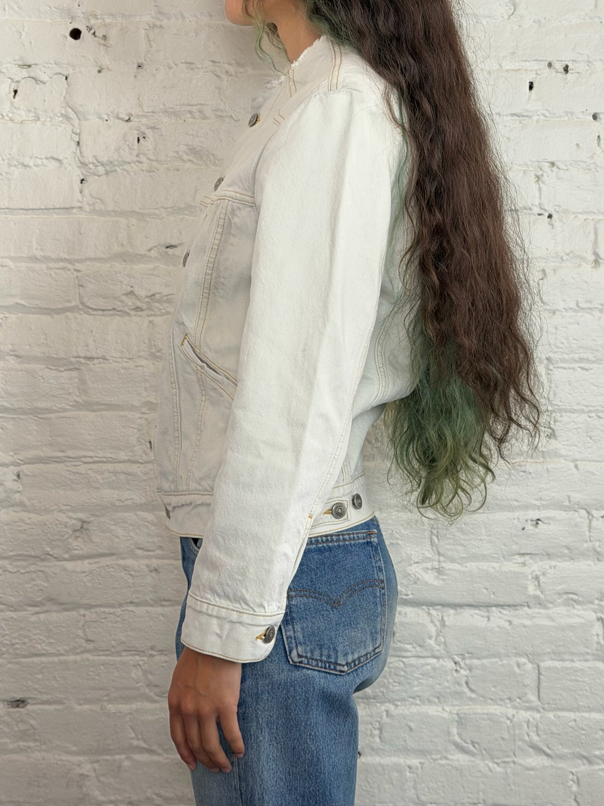 SS23 Maison Margiela Collarless Denim Jacket