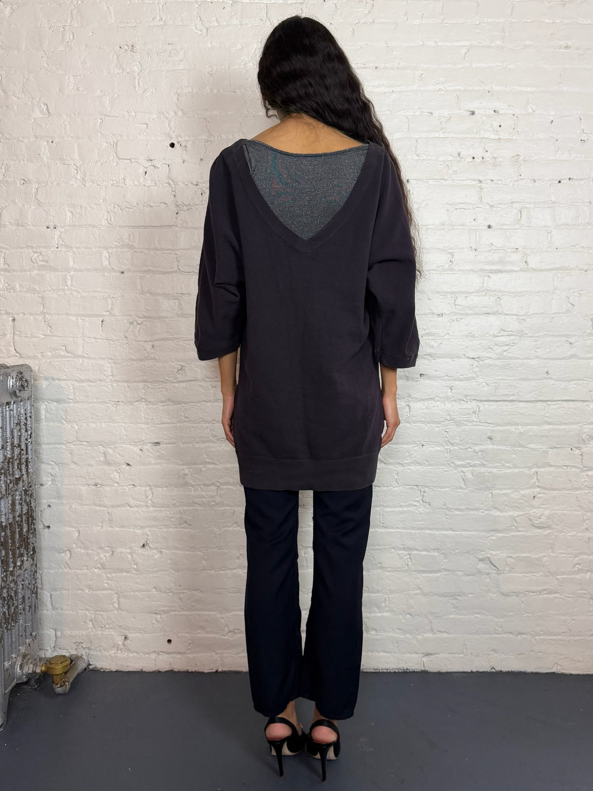 Vintage Hysteric Glamour God Dog V-Neck Pullover Tunic