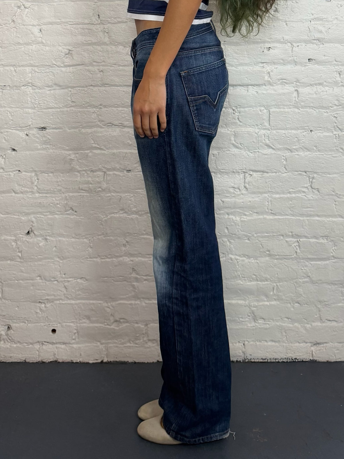 Diesel Straight Cut Dark-wash Denim