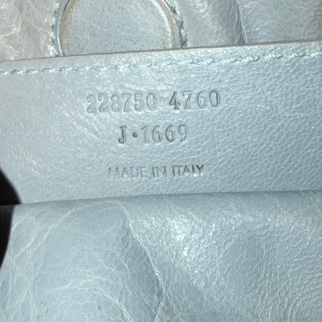 2013 Balenciaga Bleu Acier Lambskin Sunday Tote
