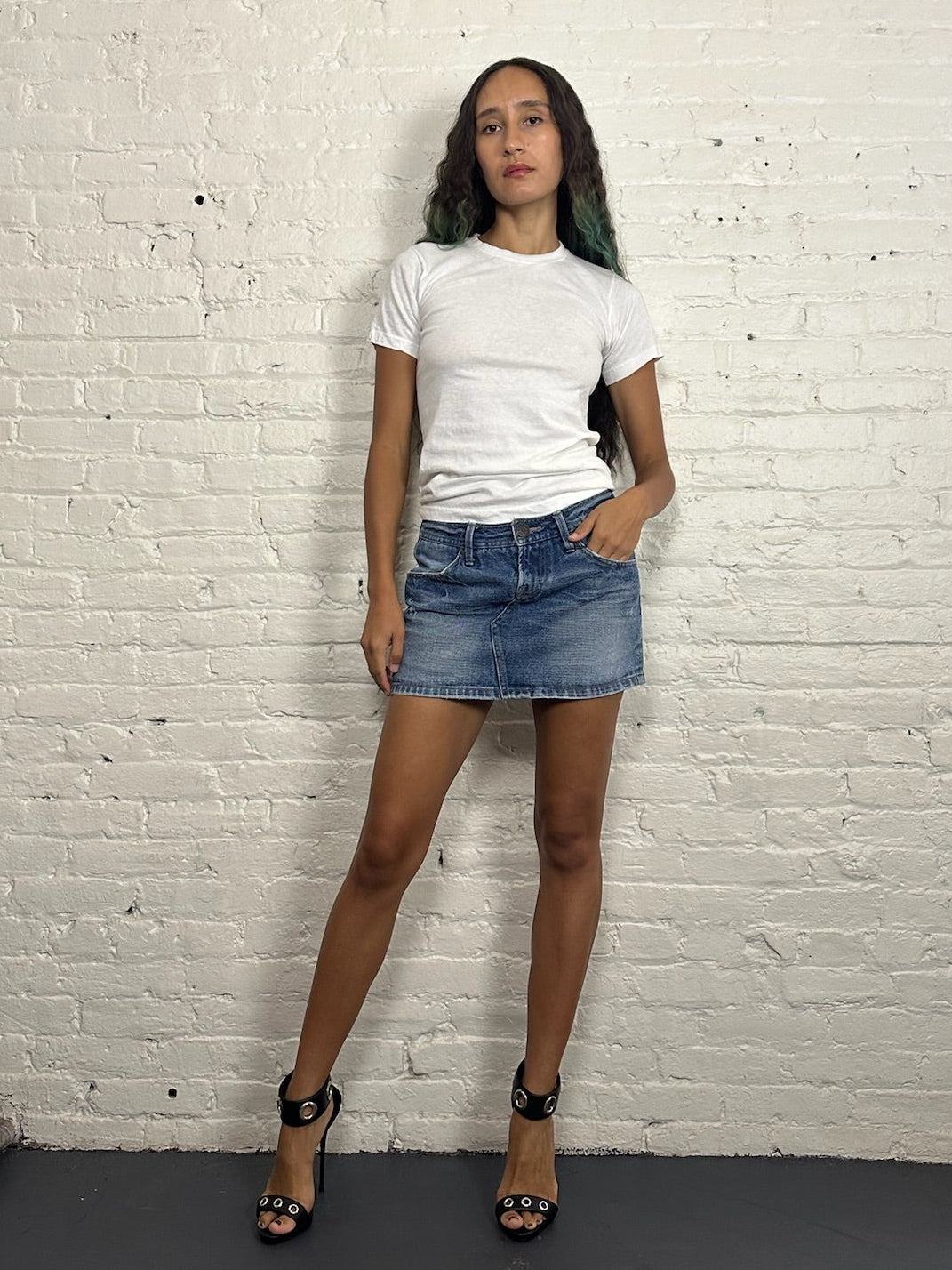 Archives Denim Mini Skirt