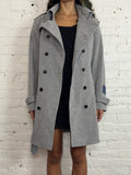 Semantic Design Wool Blend Double Breasted Coat
