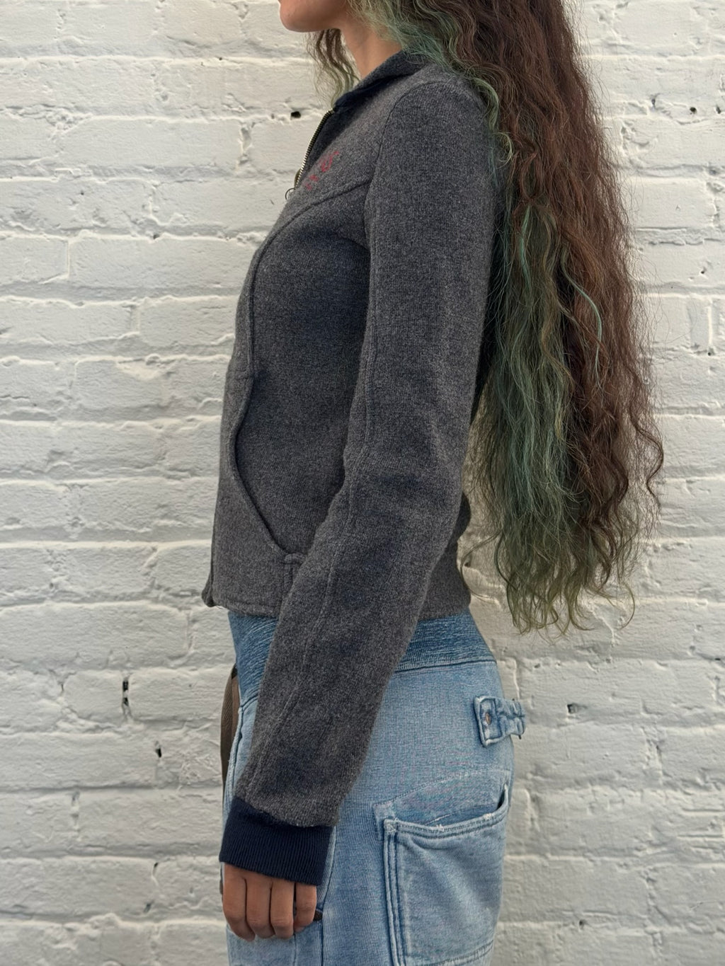 DOLCE & GABBANA JEANS ZIP-UP HOODED JACKET