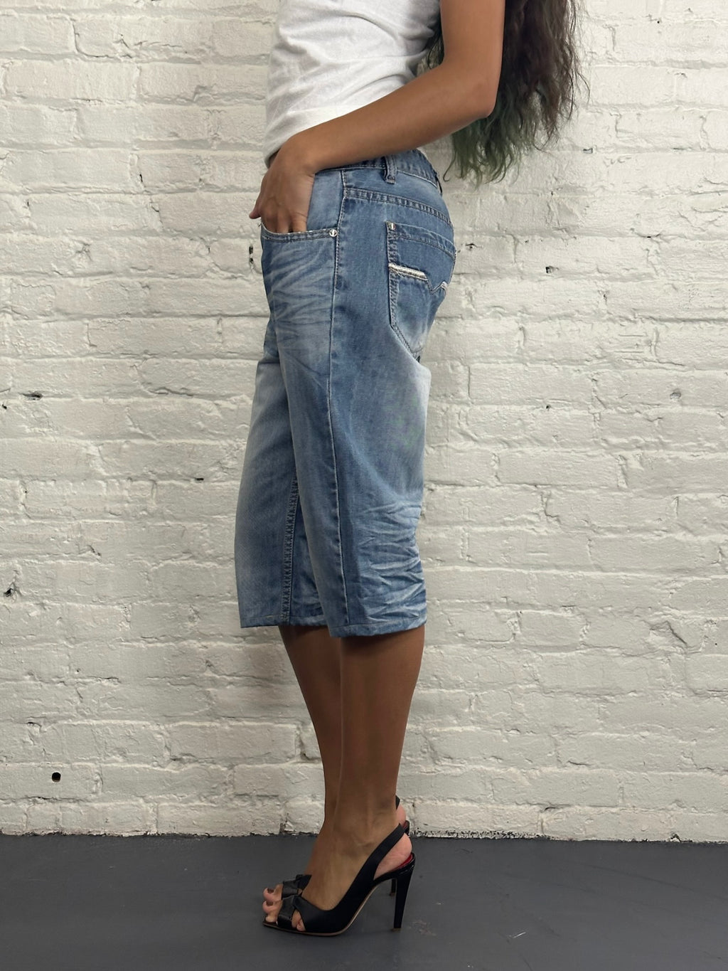 Dsquared2 Light Washed Denim Shorts