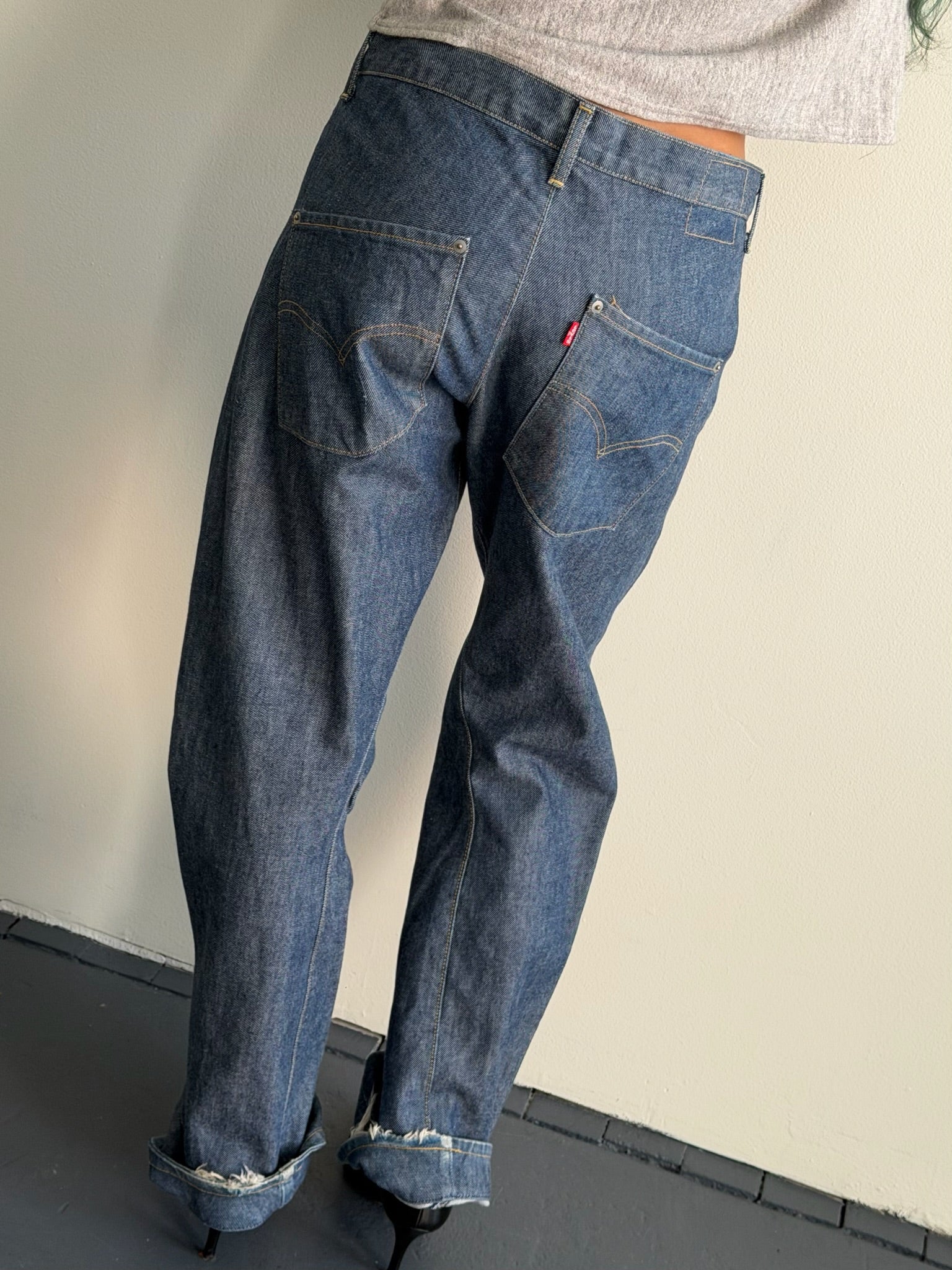 Levi’s Engineered Washed Indigo Double Pocket Jeans 32x32