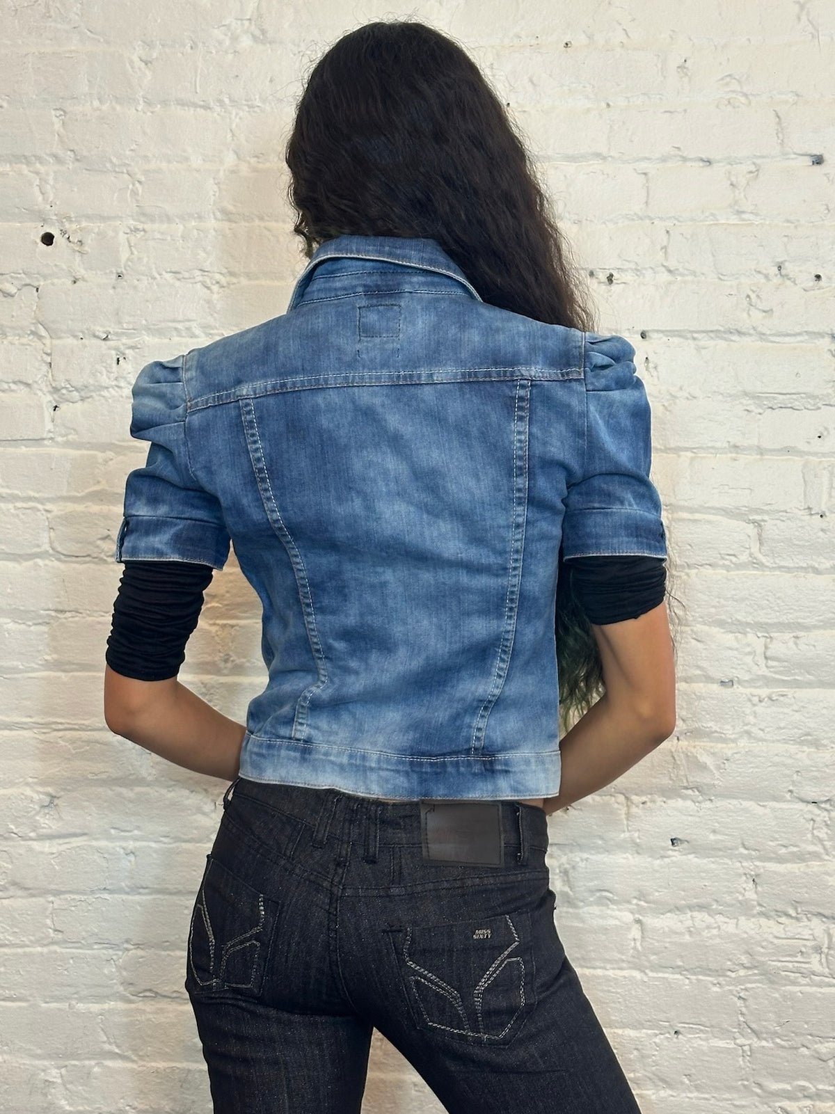 Miss Sixty Puff Shoulder Denim Jacket