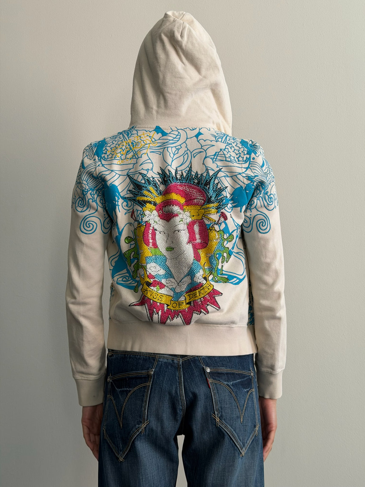 Ed Hardy Geisha Zip Up Hoodie
