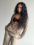 Vintage Deep V-Neck Sweatshirt