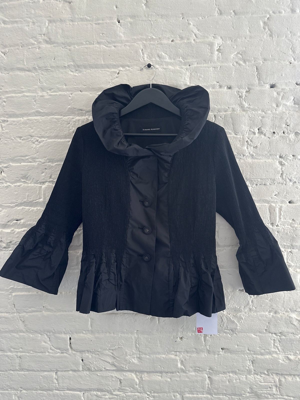 Hiroko Koshino Ruffled Collar Jacket