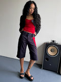 Kapital Drawstring Contrasted Short