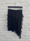 Morgan De Toi Ruffle Midi Skirt
