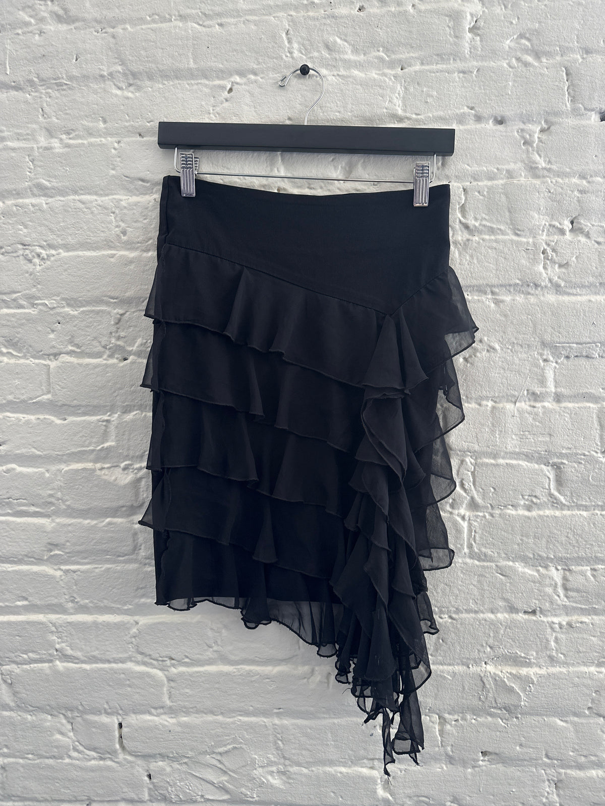Morgan De Toi Ruffle Midi Skirt