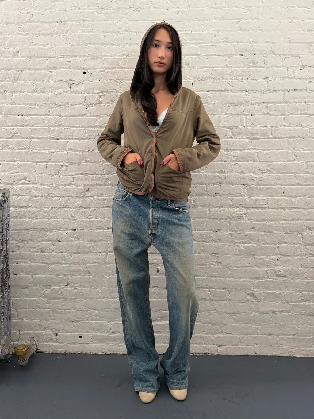 Intimate Reversible Polkadot Hooded Jacket