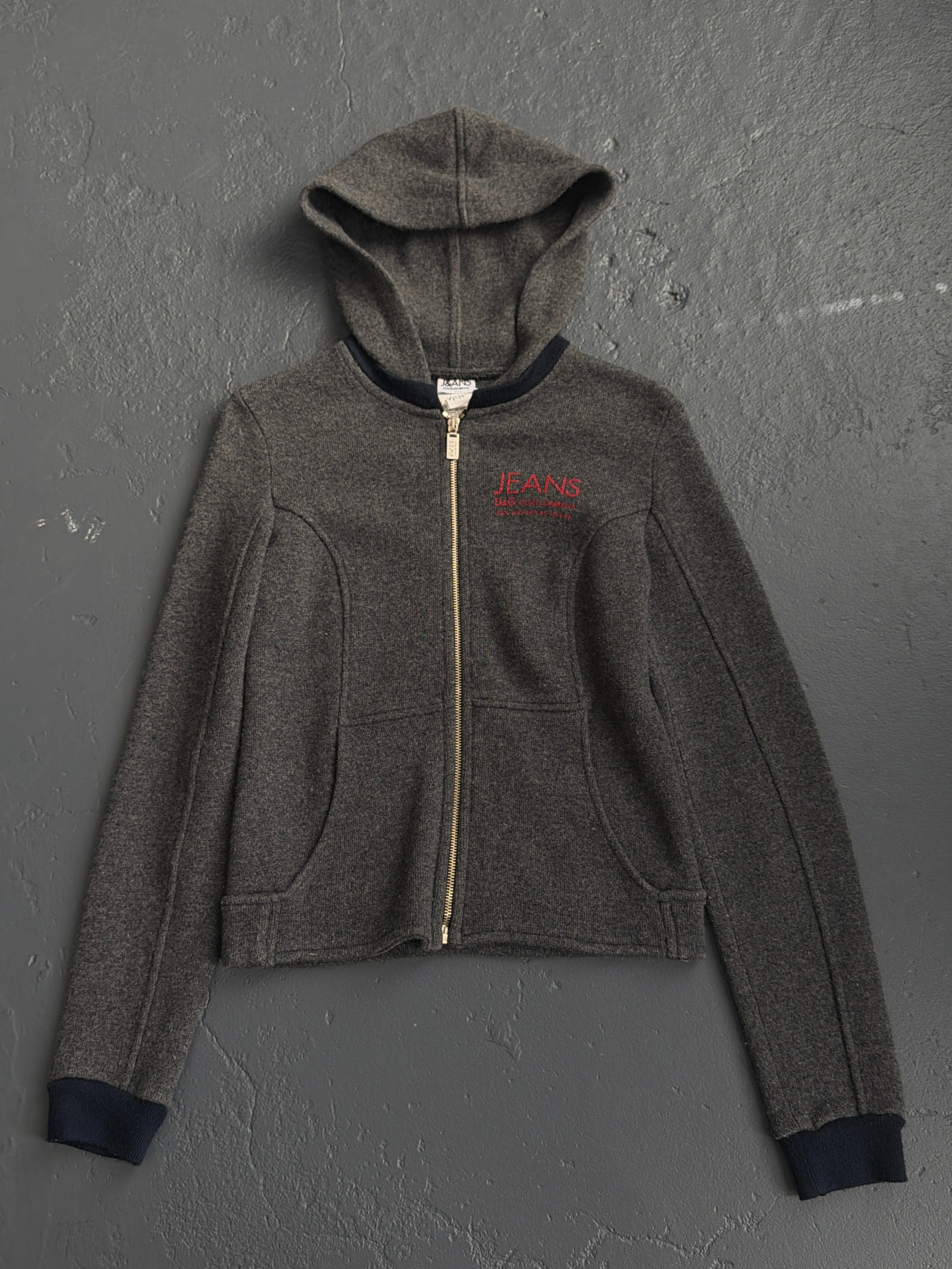 Dolce & Gabbana Jeans Zip-Up Hooded Jacket