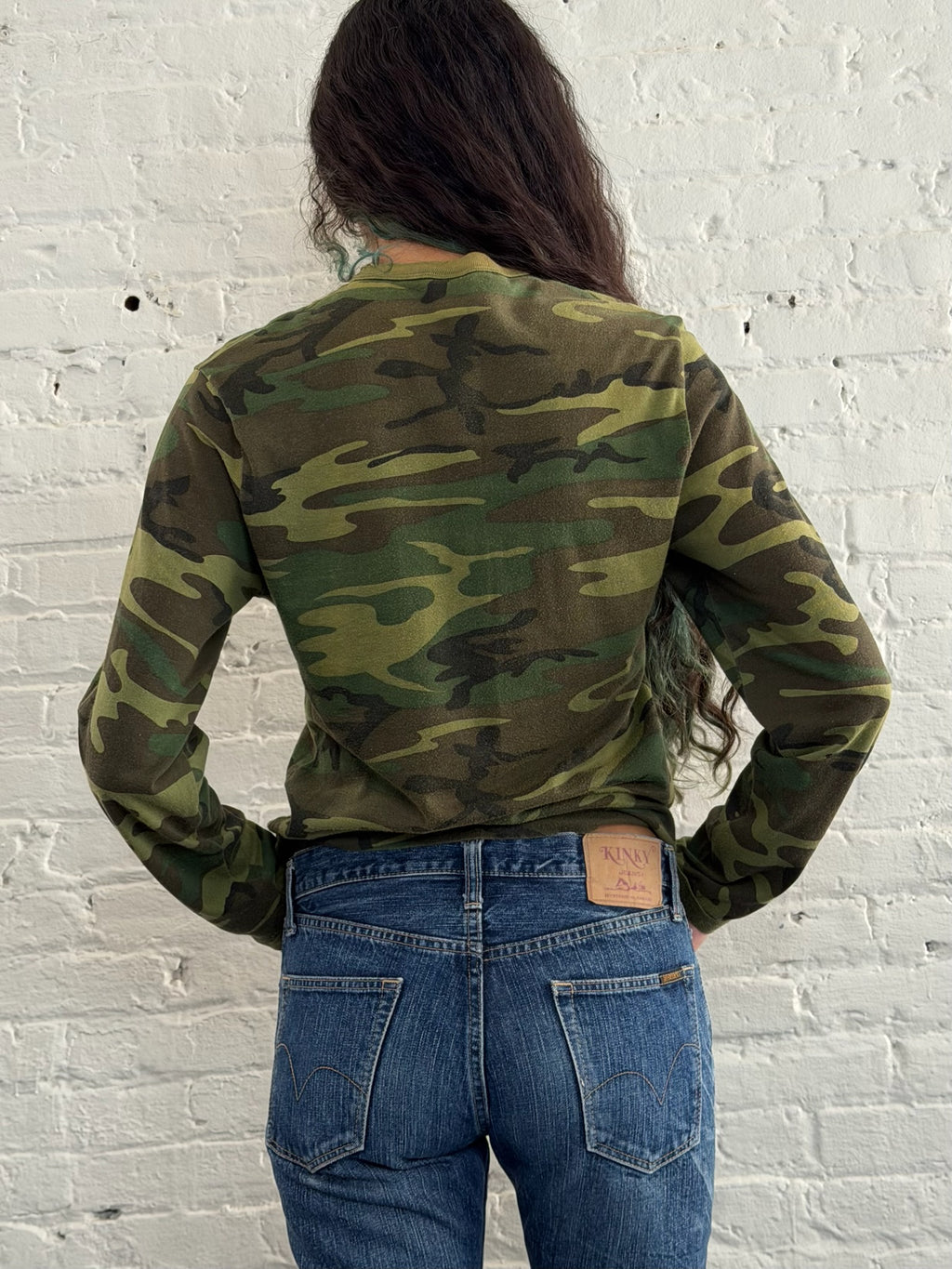 1980s Army Camo Long Sleeve