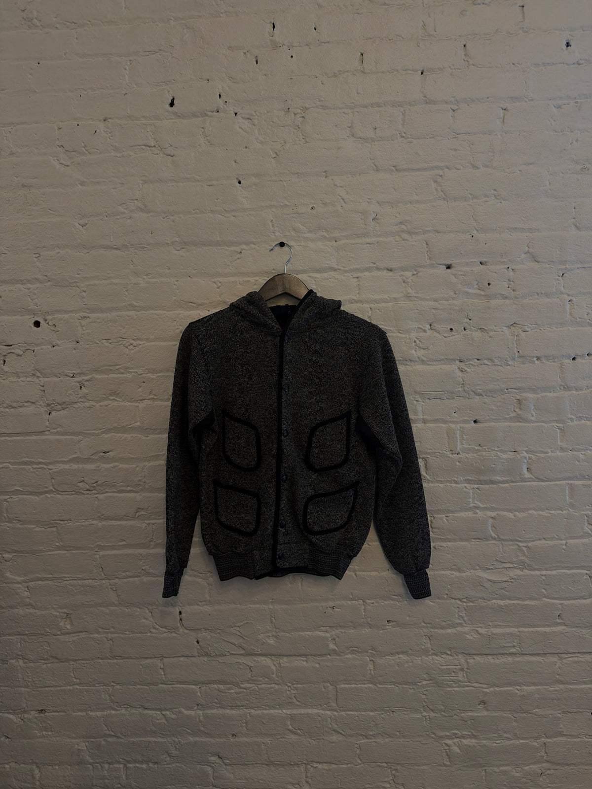 Kapital Salt And Pepper Wool Brown’s Beach Kamp Jacket Hoodie