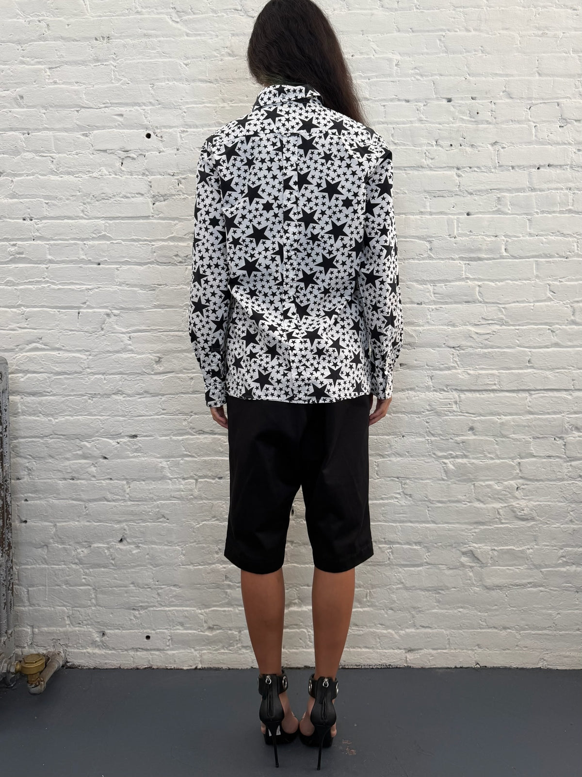 90s A Bathing Ape Star All-Over Print Shirt